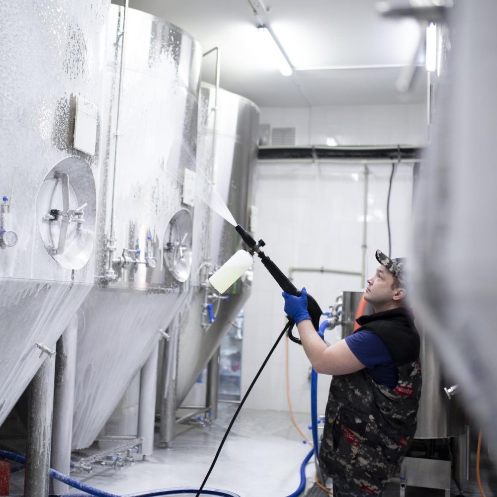 Schoonmaakmiddelen voedselproductie